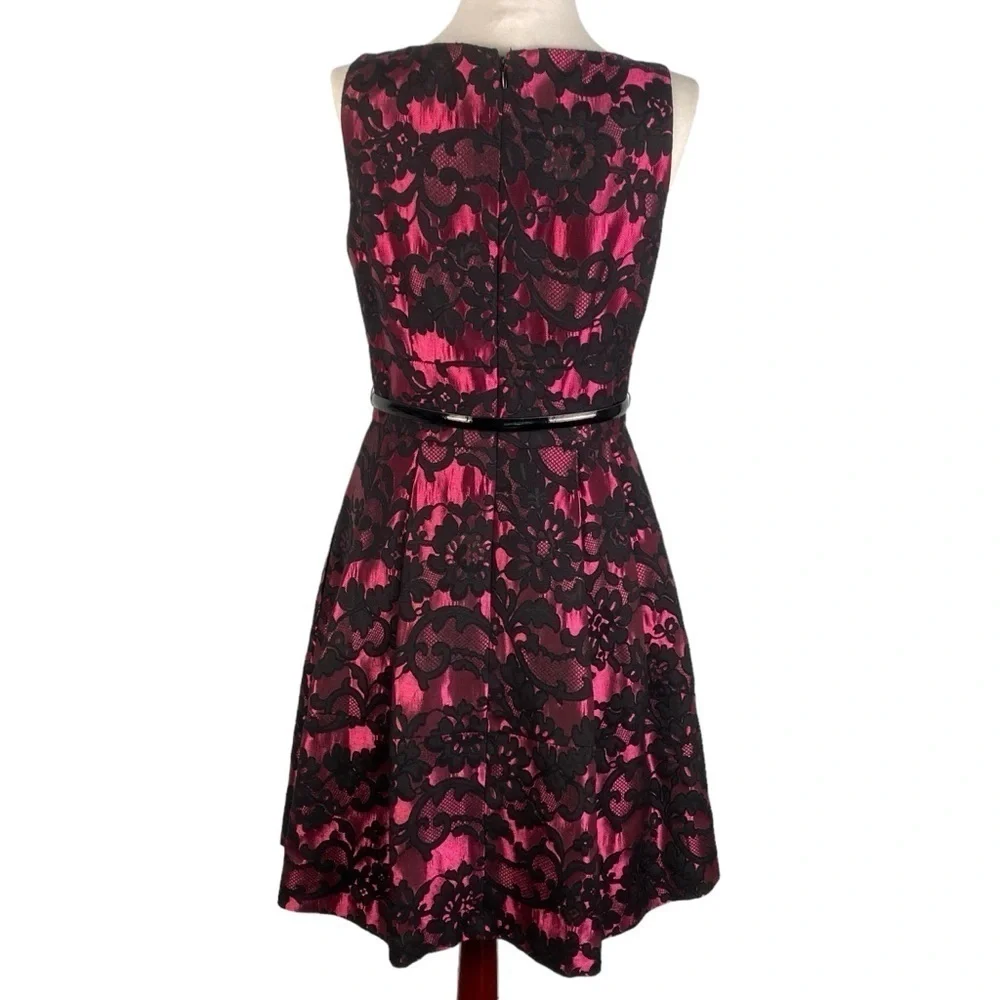 Eliza J Fit and Flare Lace Overlay Dress size 6 - Picture 2 of 11